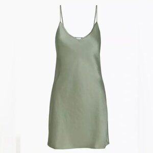 Aritzia Wilfred Mini Only Slip Dress Bitter Sage Green Size Small